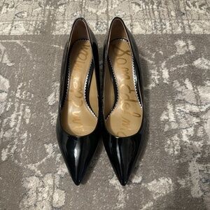 Sam Edelman Black patent leather kitten heel size 9